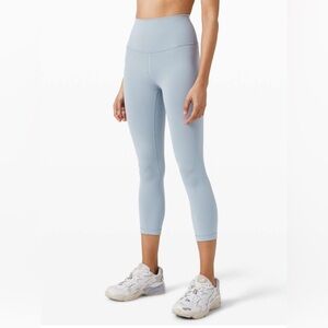 Lululemon Wunder Train High Rise Crop 21” Rhino Grey